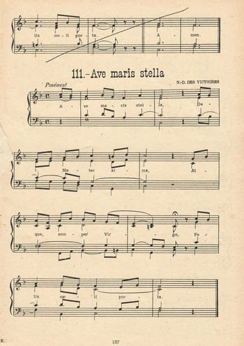 Ave Maris Stella Partition gratuite